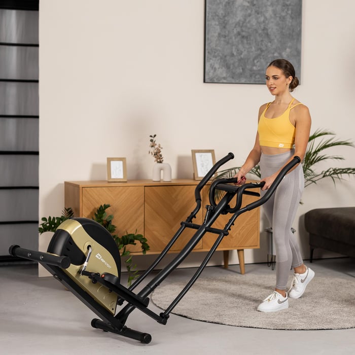 Ruedas de transporte en el orbitrek magnético HS-003C Focus dorado