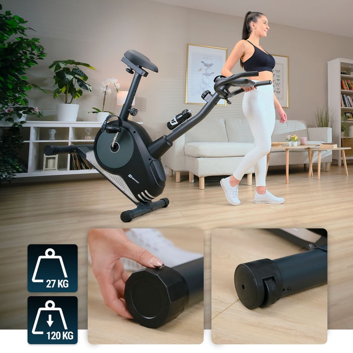 BICICLETA HS-2080 Spark EQUIPADA CON RUEDAS DE TRANSPORTE Y TAPAS NIVELADORAS