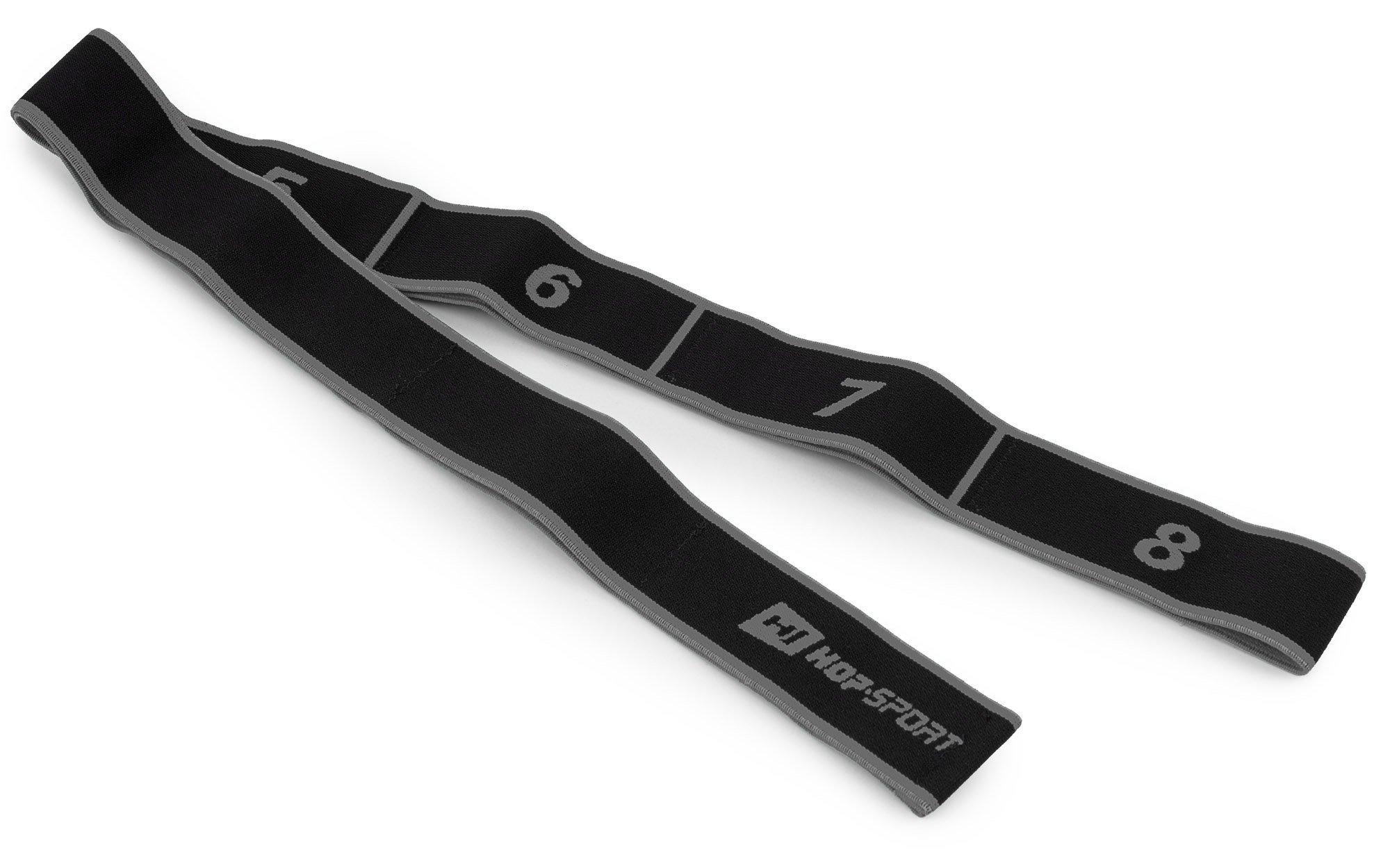 Banda de ejercicios gris para gimnasia y estiramientos