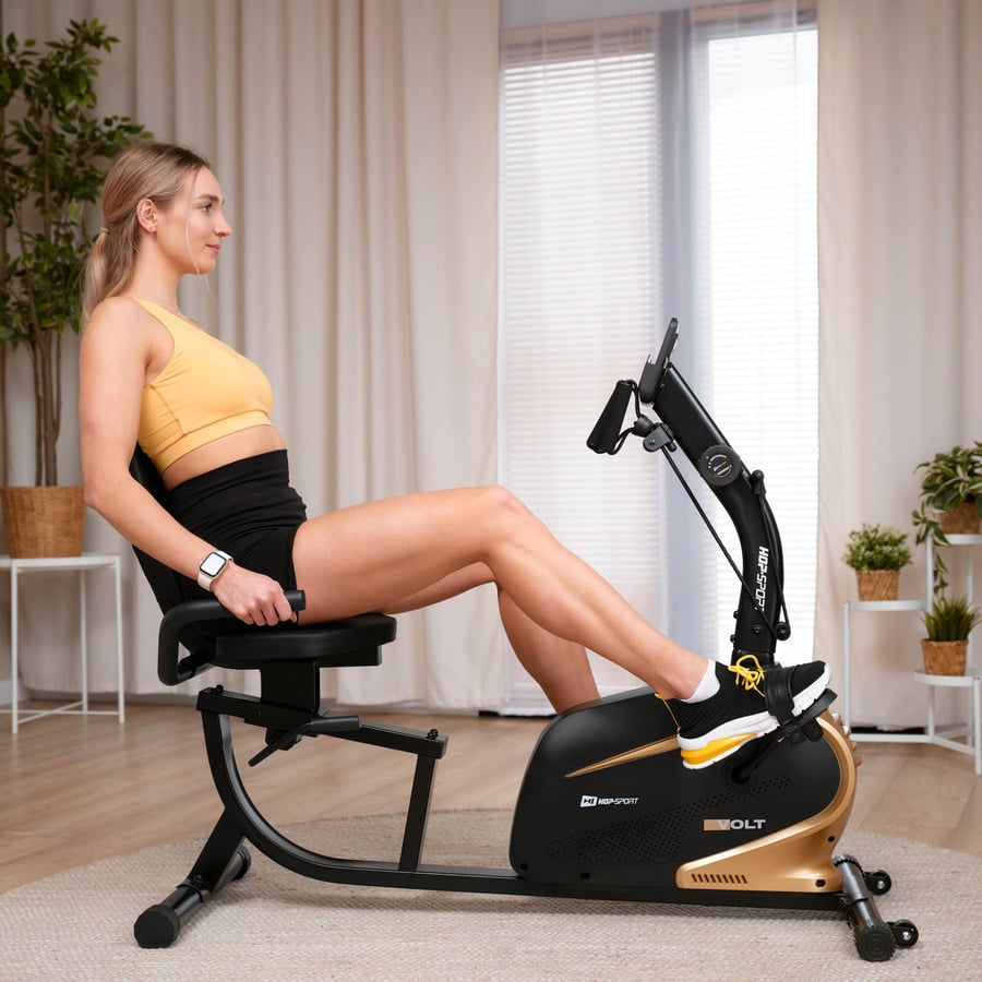 Rower leżący HS-045L VOLT Złoty