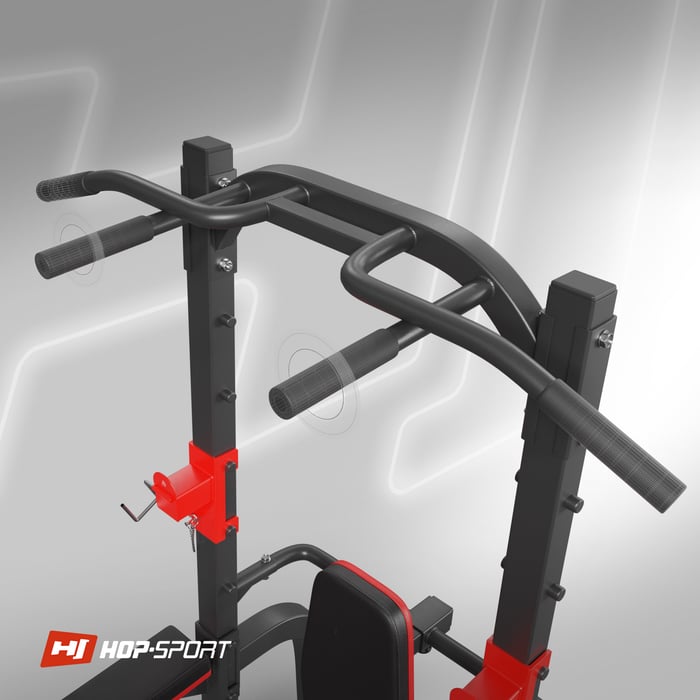 Cerca de la barra en las barras de entrenamiento HS-1018K de la marca Hop-Sport