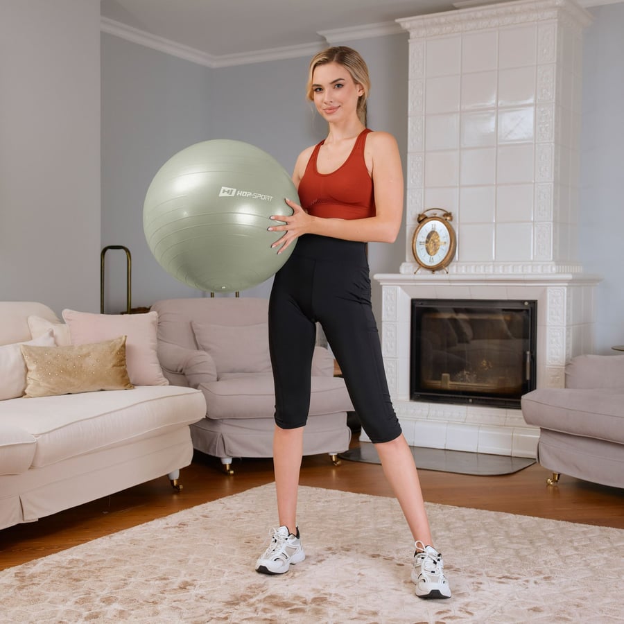 Yoga ball 45cm HS-R045YB - sage - 1
