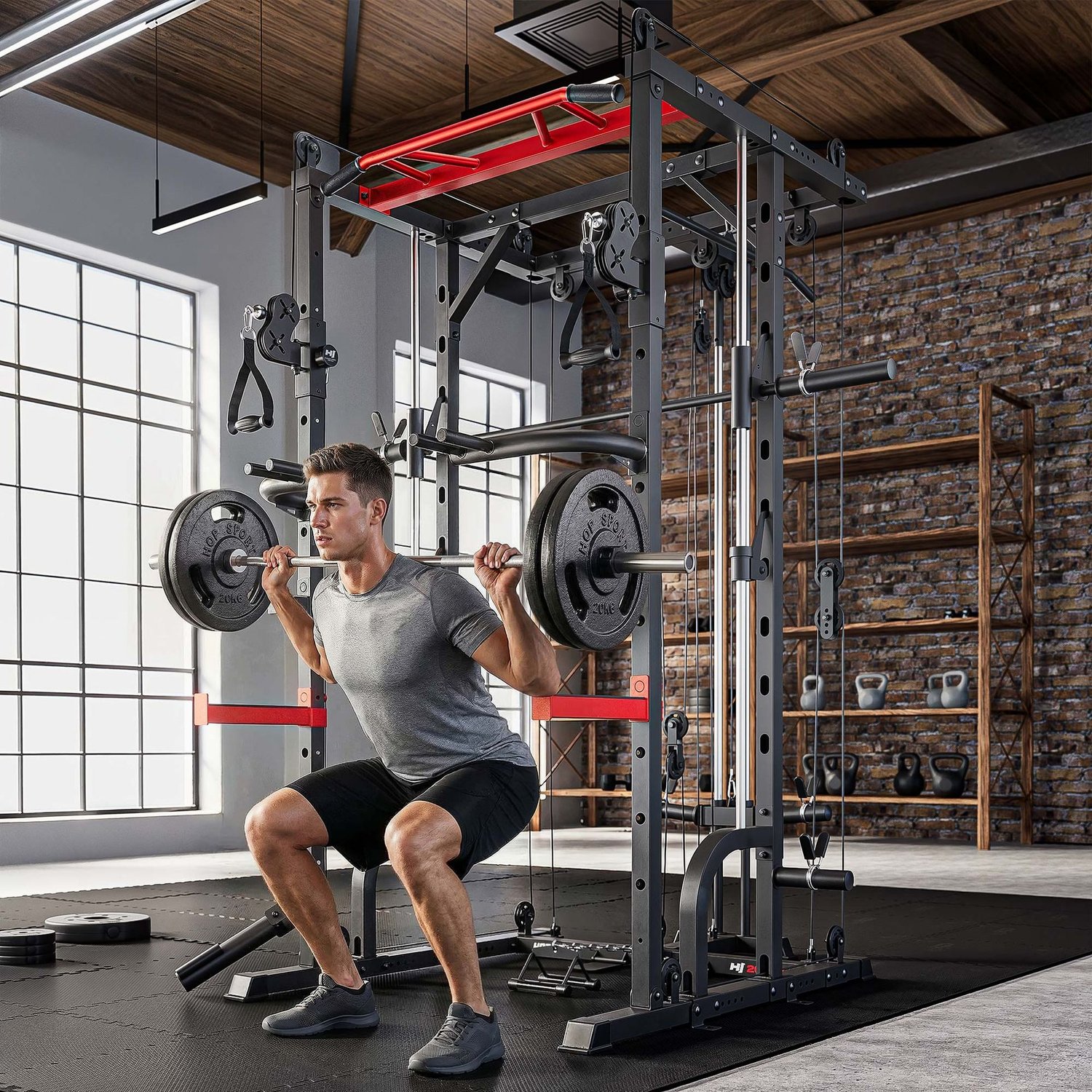 Jaula de entrenamiento Power Rack HS-2090K