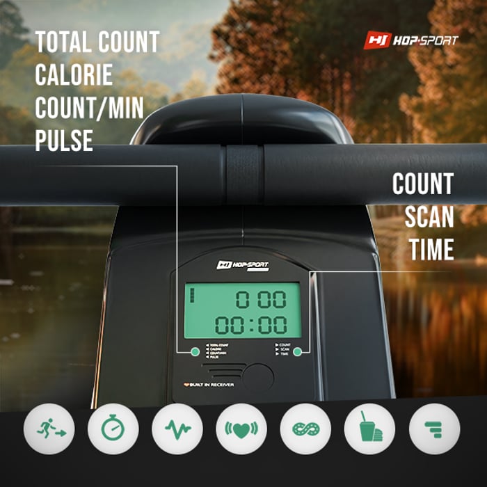 Remo de entrenamiento HS-030R Boost equipado con computadora con pantalla legible