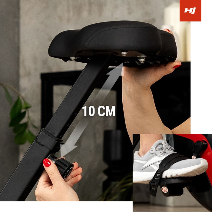 Amplias posibilidades de ajuste en la bicicleta HS-3020X Quest
