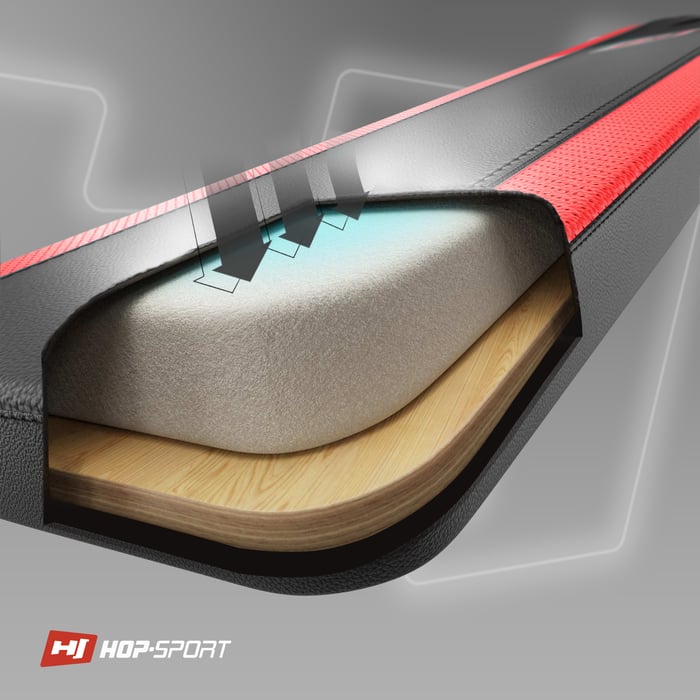 Sección del asiento en el equipo deportivo de la marca Hop-sport