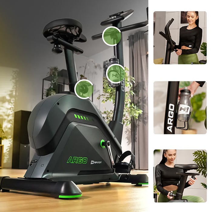 Bicicleta de entrenamiento HS-120H Argo equipada con ajuste del ángulo de inclinación del manillar y del asiento vertical y horizontal