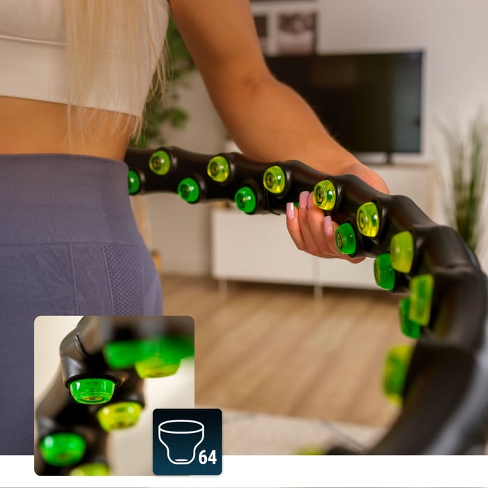 Acercamiento a las bolas en el hula-hop HS-064HH de la marca Hop-sport