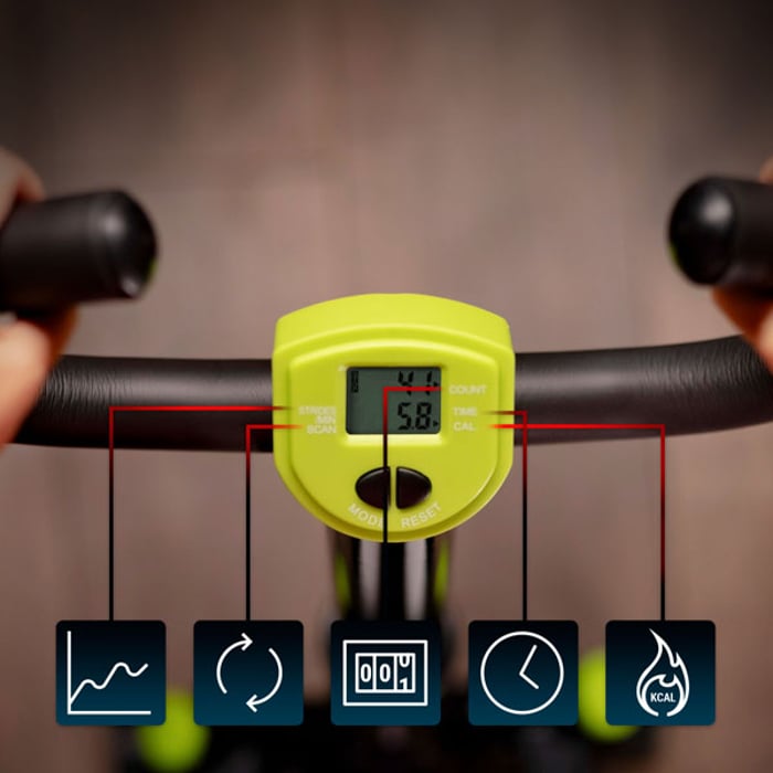 Ordenador de entrenamiento al alcance de la vista en el stepper giratorio con columna HS-055S Noble lima