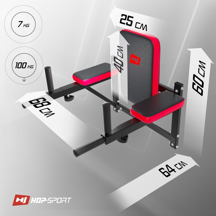 Dimensiones de las barras de entrenamiento HS-1003K de la marca Hop-sport presentadas