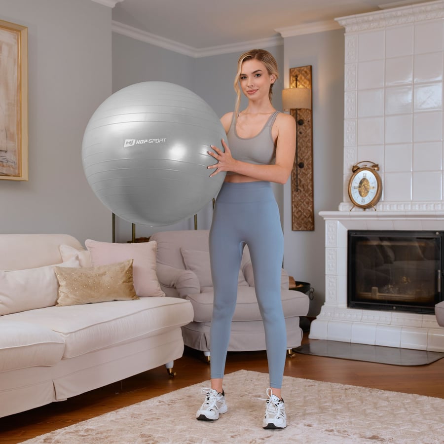 Yoga ball 65cm HS-R065YB - grey - 1