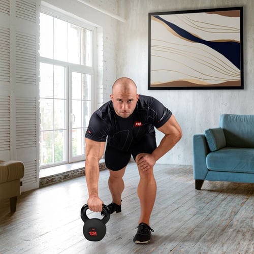 Kettlebell żeliwny 12kg HS-IB01