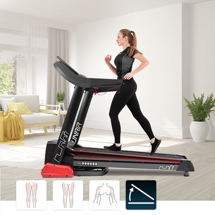 Cinta de correr Hop-Sport HS-3500LB Runair equipada con ajuste de inclinación de la cinta de correr