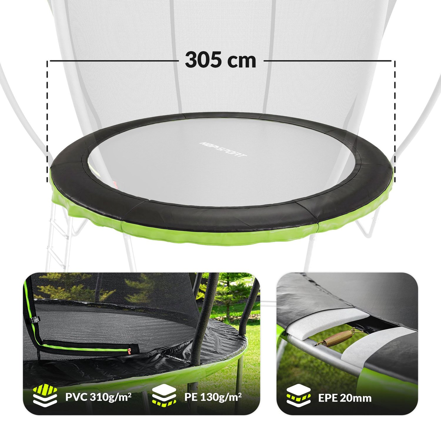 Cubierta para muelles de trampolín HS-TSC010DZ 10FT (305 cm)