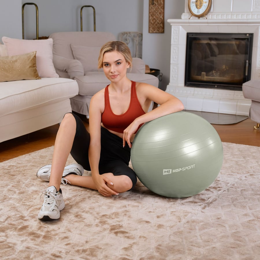 Yoga ball 45cm HS-R045YB - sage - 4