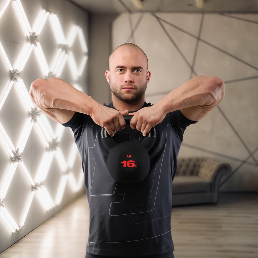 Kettlebell żeliwny 16kg HS-IB01