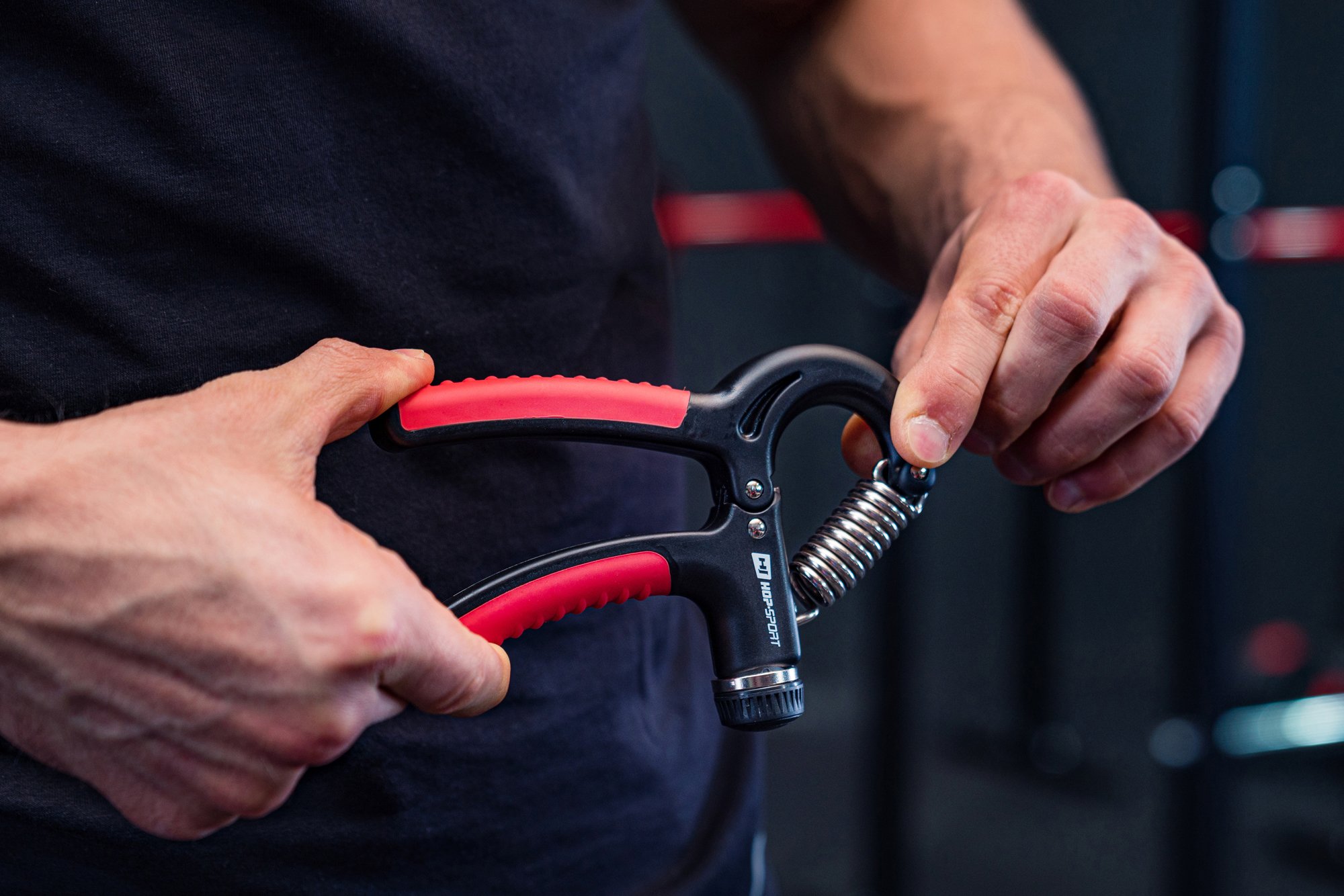 Resorte regulador de carga en el apretador 5-60kg en color negro-rojo