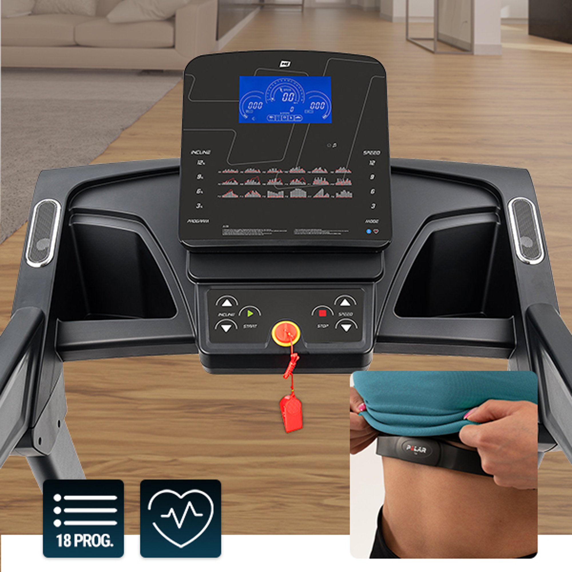 Ordenador y pantalla multifuncional en la cinta Integra