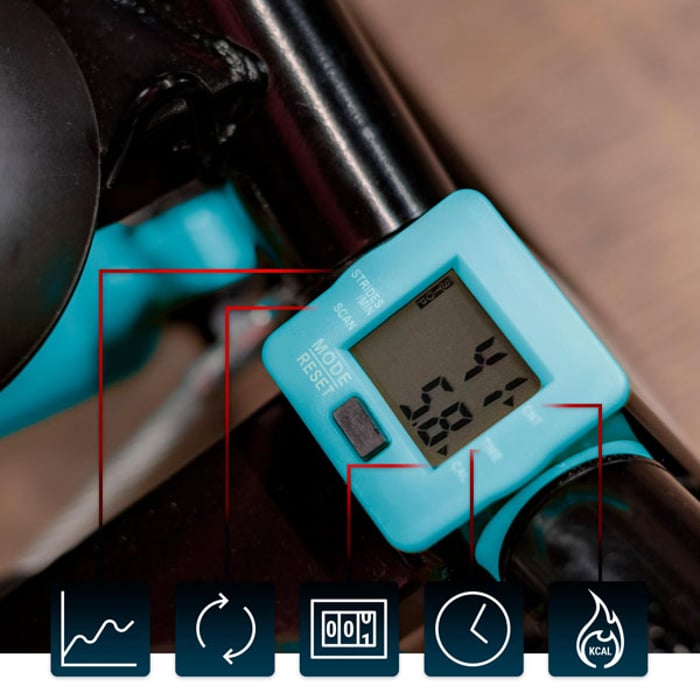 Parámetros de entrenamiento con el stepper HS-045s Slim azul