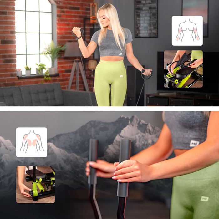 Entrenamiento completo de las partes superiores del cuerpo con el stepper HS-045s Slim lima