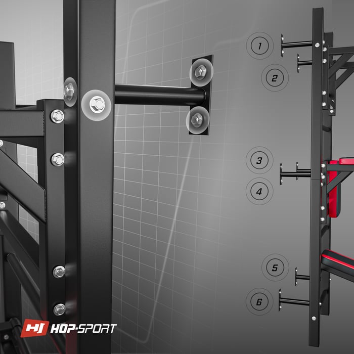 Método de montaje en barras multifuncionales HS-1008K de la marca Hop-Sport