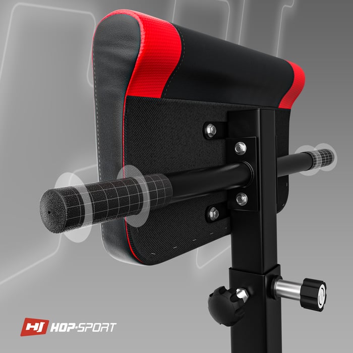 Asas laterales para flexiones en el banco romano HS-1016 de la marca Hop-sport