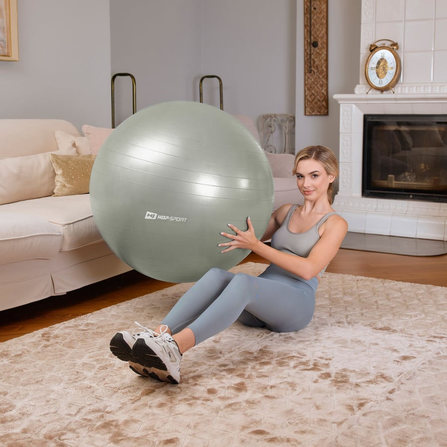 Yoga ball 85cm HS-R085YB - sage - 1
