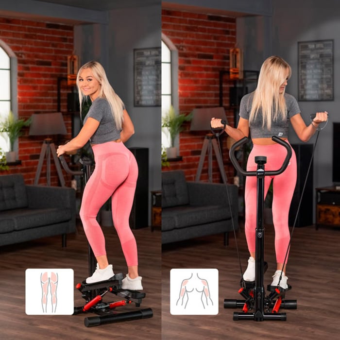 Entrenamiento de cuerpo completo con el stepper giratorio con columna HS-055S Noble rojo