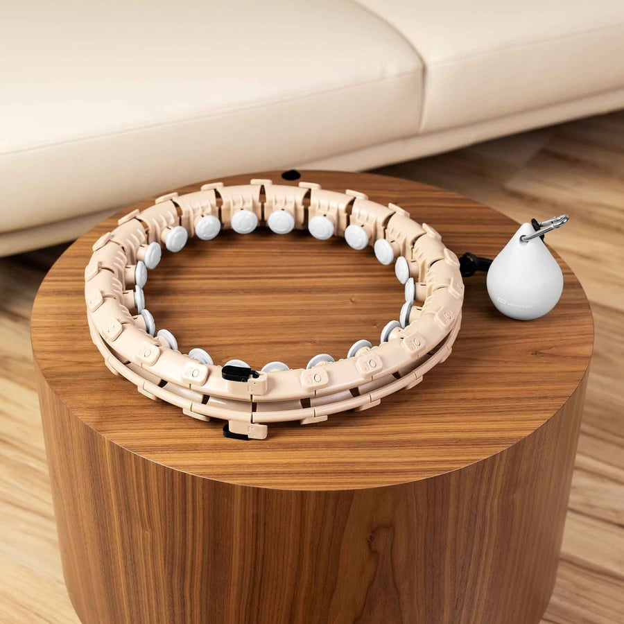 hula hop beżowe z obciążeniem H