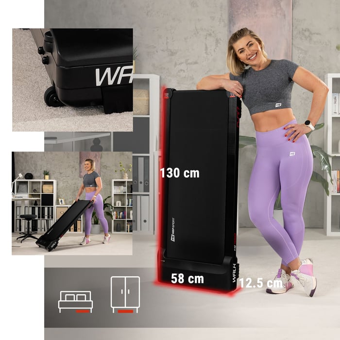 Una gran ventaja de la cinta HS-750WP Walk es que no requiere montaje