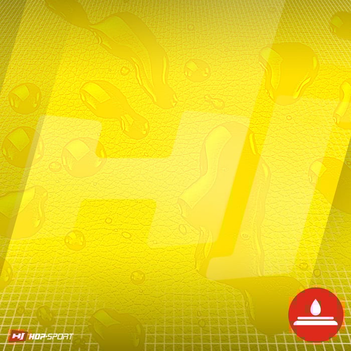 Capa impermeable del colchón de gimnasia Hop-Sport en color amarillo